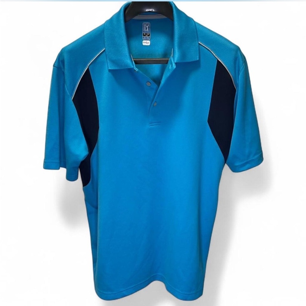 PGA Tour Men's Vibrant Blue Polo Shirt